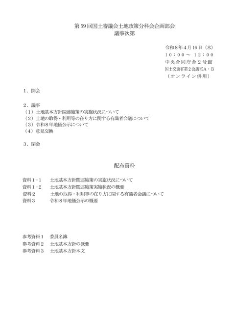 議事次第