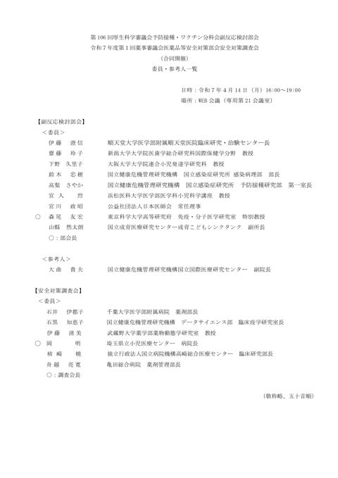 委員名簿［107KB］