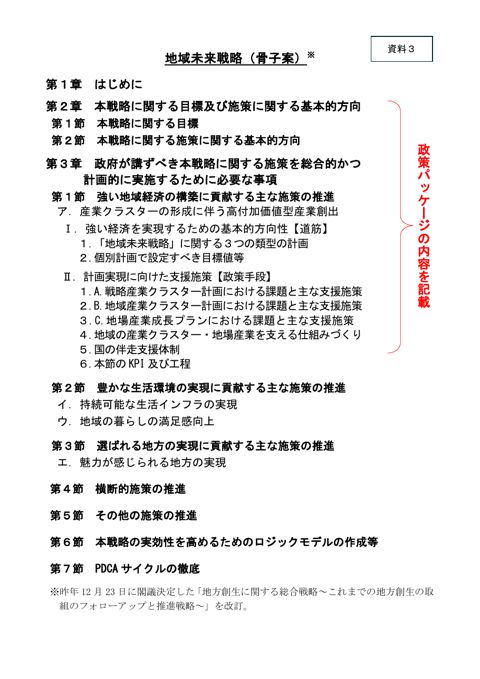 地域未来戦略（骨子案）