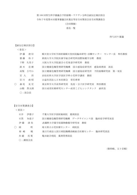 委員名簿［103KB］