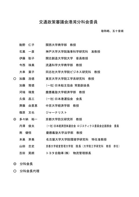 委員名簿