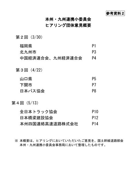 参考資料２ ヒアリング概要