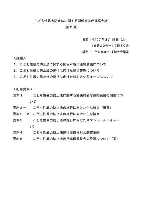 議事次第