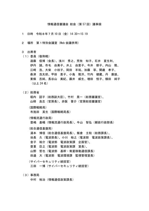 議事録