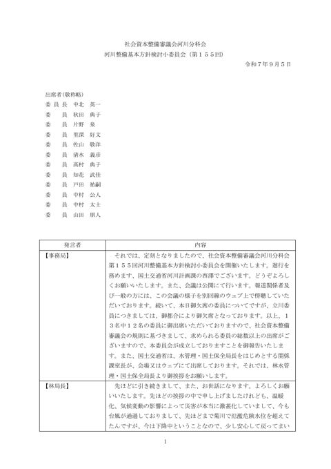 議事録