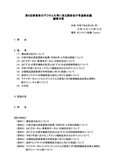 議事次第