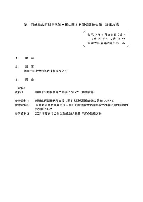 議事次第