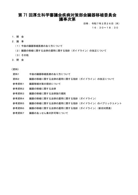 議事次第［PDF形式：50KB］