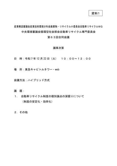 議事次第