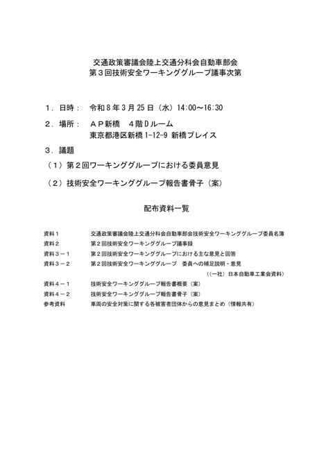 議事次第