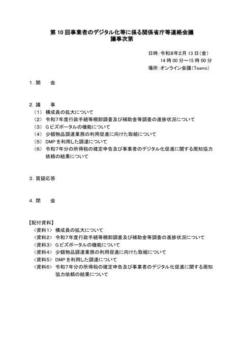 議事次第