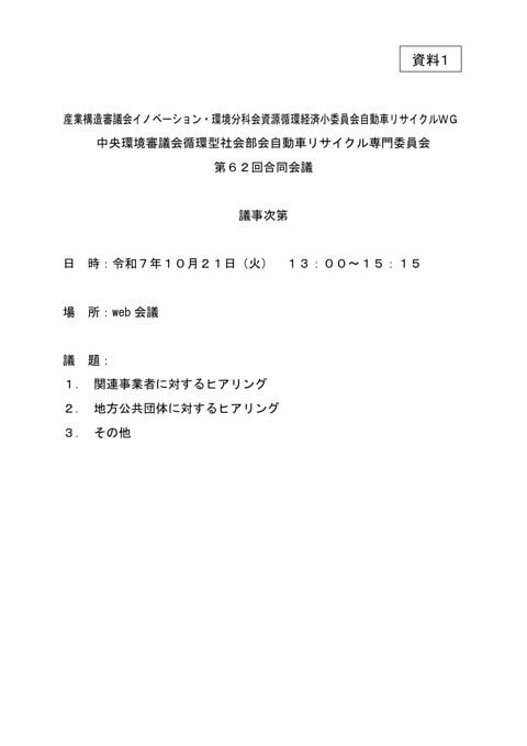 議事次第