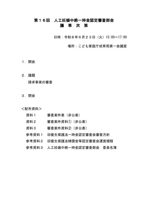 議事次第