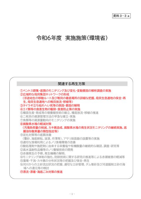 令和６年度 実施施策（個票）〔a：環境省，b：農林水産省，c：国土交通省〕PDF ２ MB］