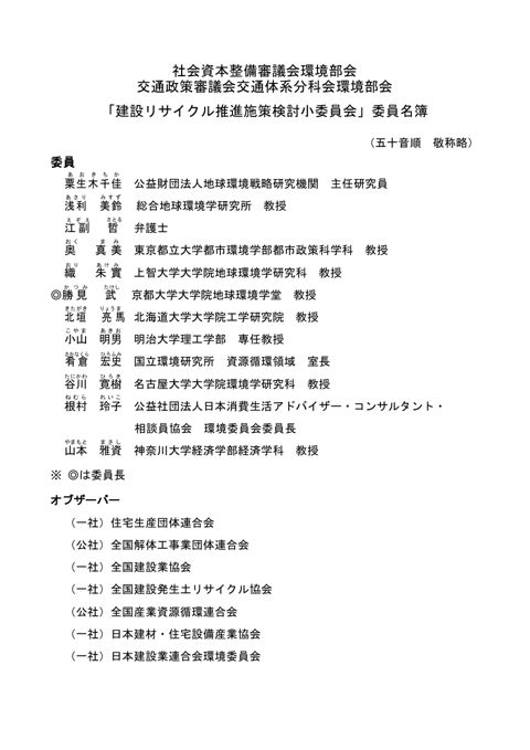 委員名簿