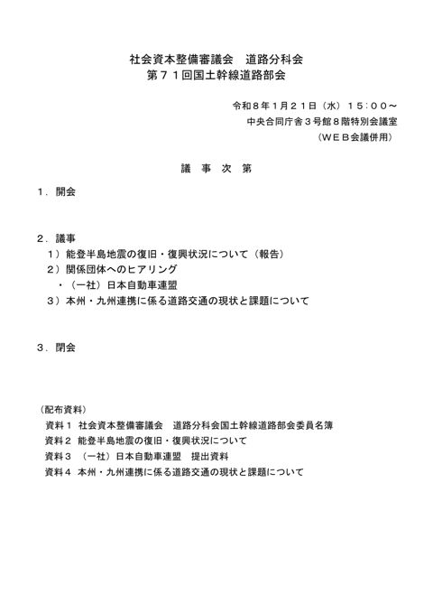 議事次第