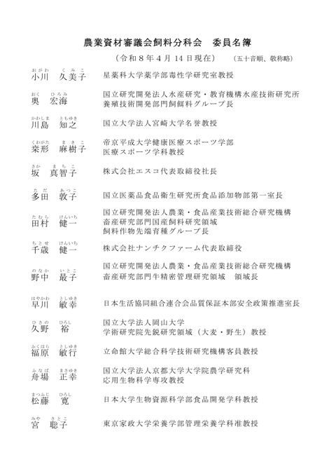 委員名簿