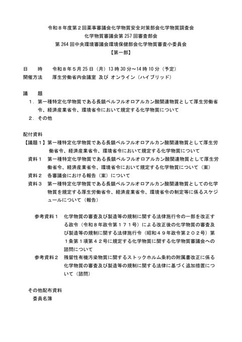 議事次第