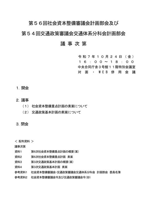 議事次第