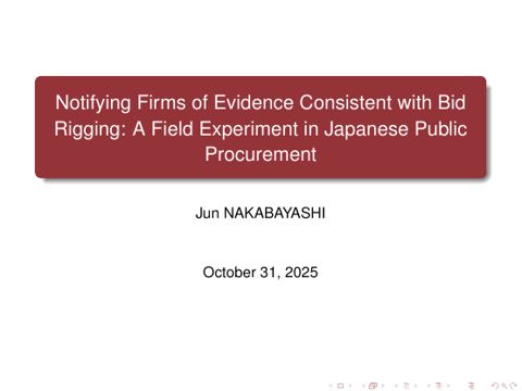 Notifying Firms of Evidence Consistent with Bid