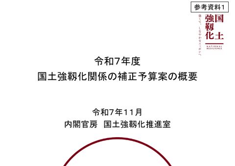 令和７年度国土強靱化関係の補正予算の概要