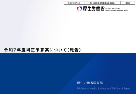 資料３ 令和７年度補正予算案について（報告）［PDF形式：4.3MB］