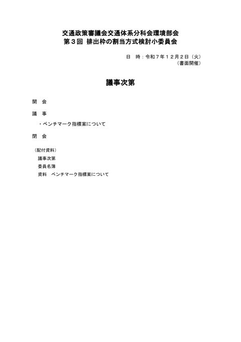 議事次第