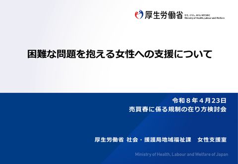 厚生労働省資料 の表紙