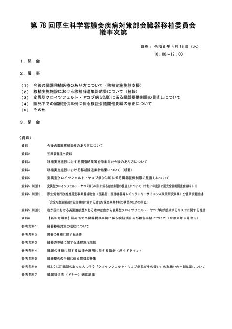 議事次第［PDF形式：175KB］