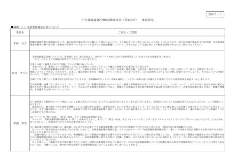 資料２－３：事前意見