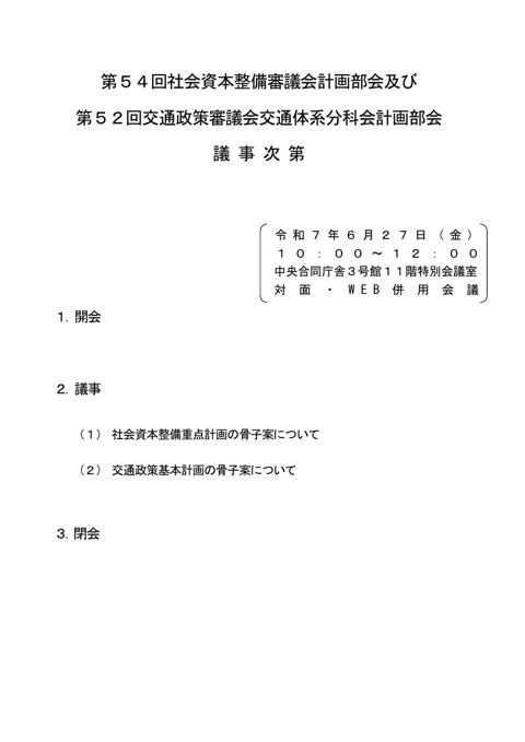 議事次第