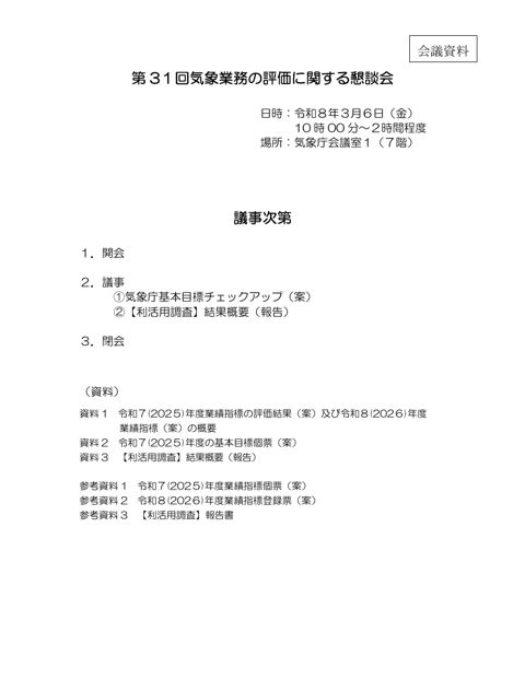 議事次第