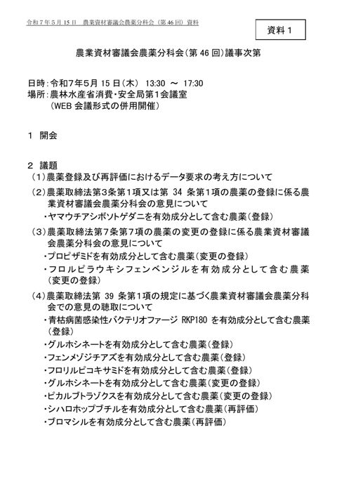 議事次第