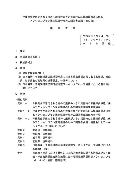 議事次第