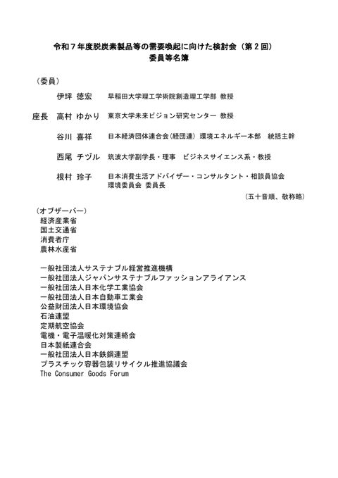 委員等名簿 の表紙