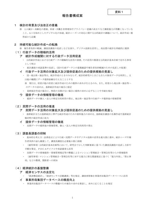 報告書構成案
