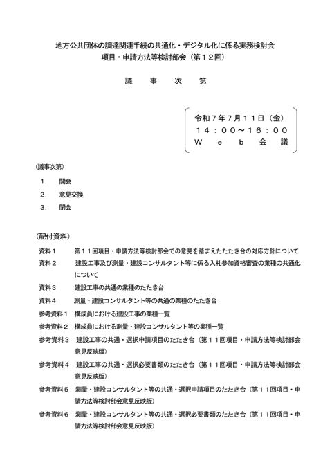 議事次第