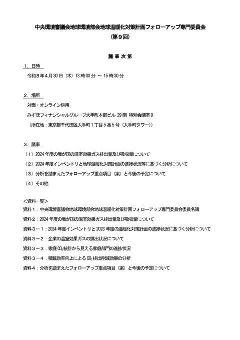 議事次第