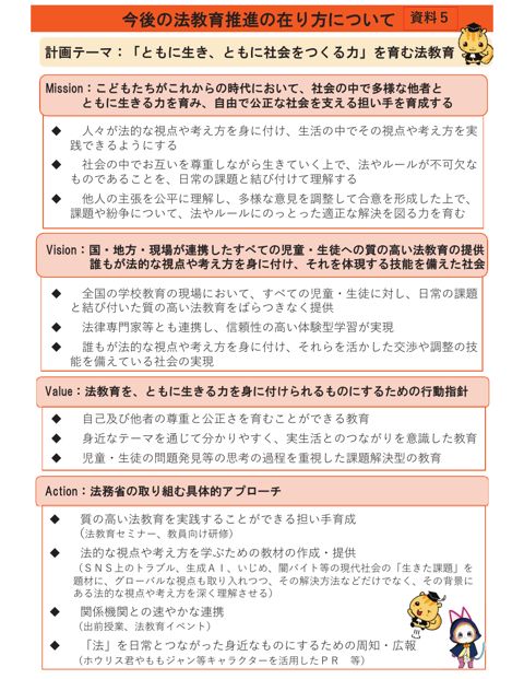今後の法教育推進の在り方について(中長期的な指針)