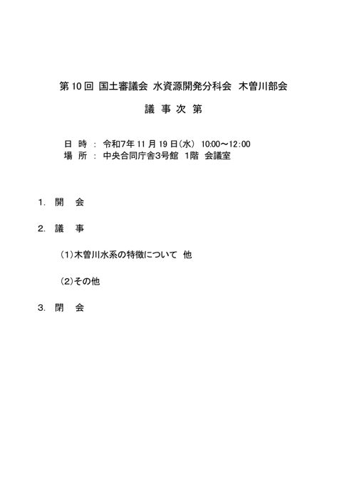 議事次第・資料一覧