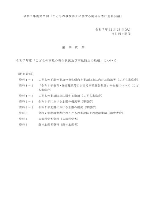 【議事次第】