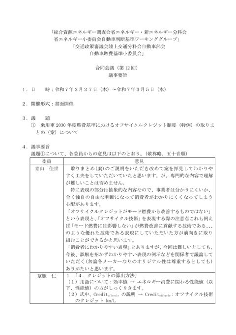議事要旨