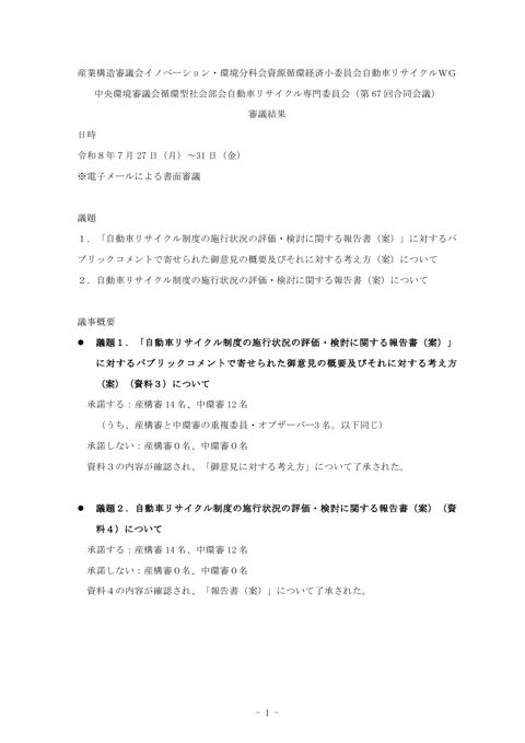 議事概要