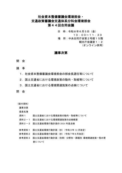 議事次第