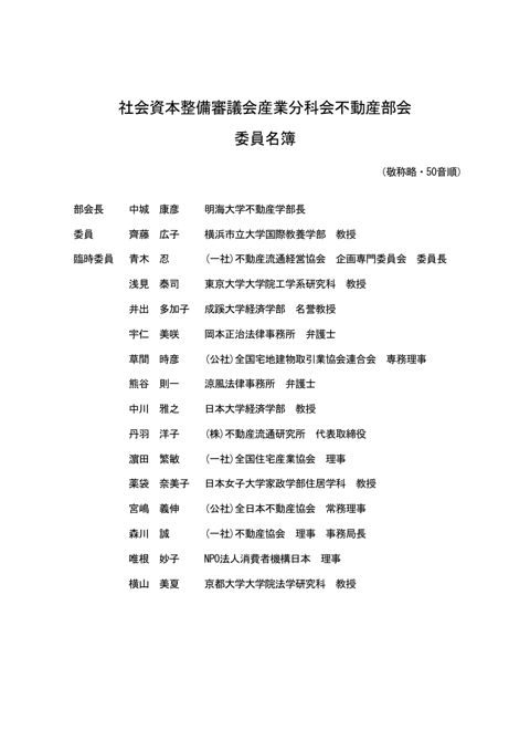 委員名簿