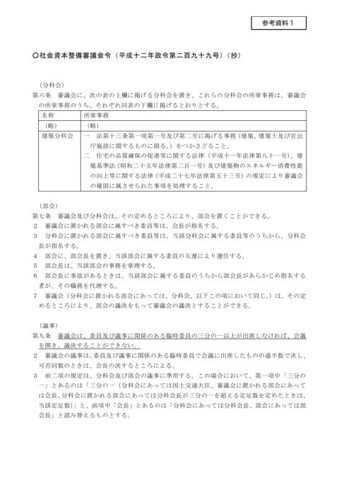 参考資料１_社会資本整備審議会令（平成12年政令第299号）