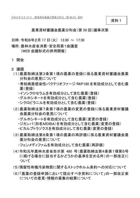 議事次第