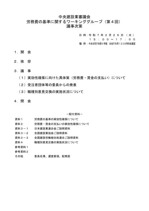 議事次第