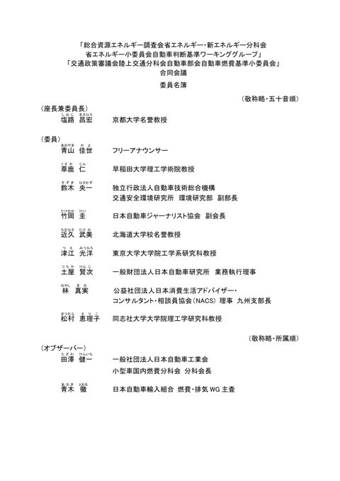 委員名簿