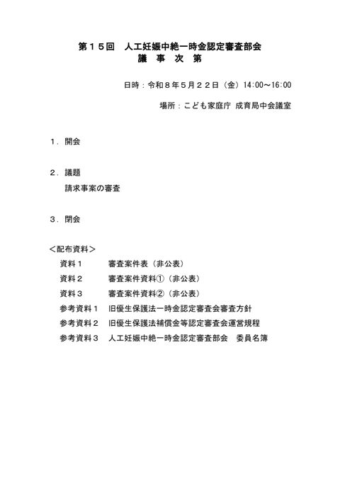 議事次第